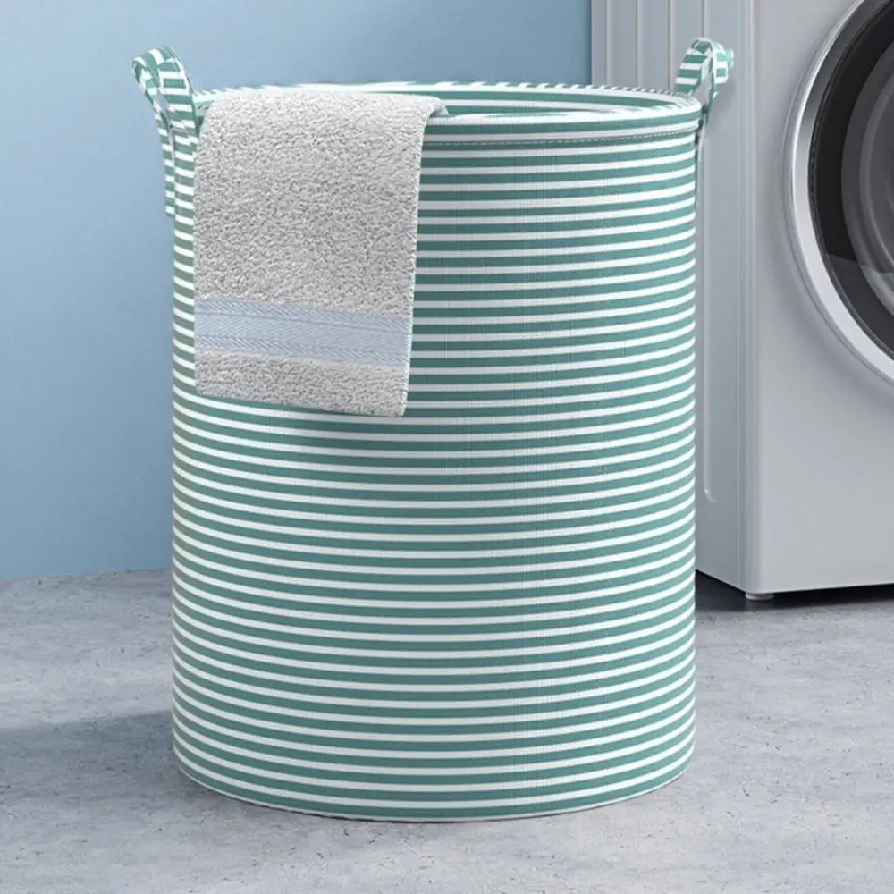 Foldable Cotton Linen Laundry Basket – Large Capacity Storage Laundry Basket Axl