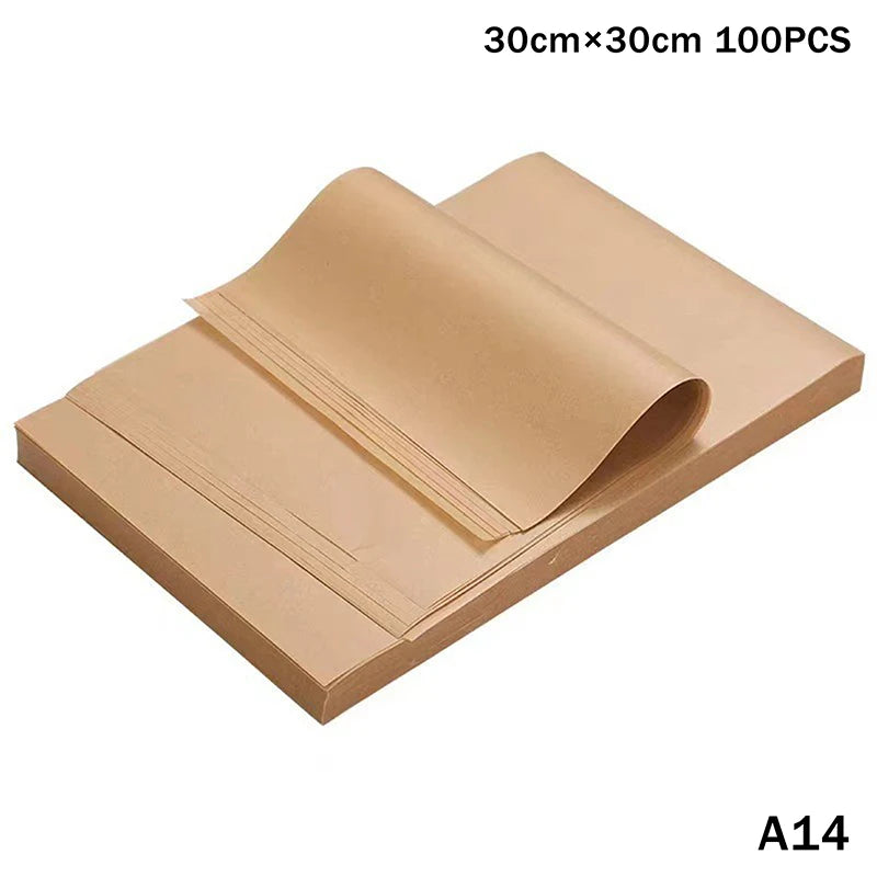 Square Parchment Paper Sheets 50/100 Pcs – Food Grade Baking Baking Parchment Paper Axl A14