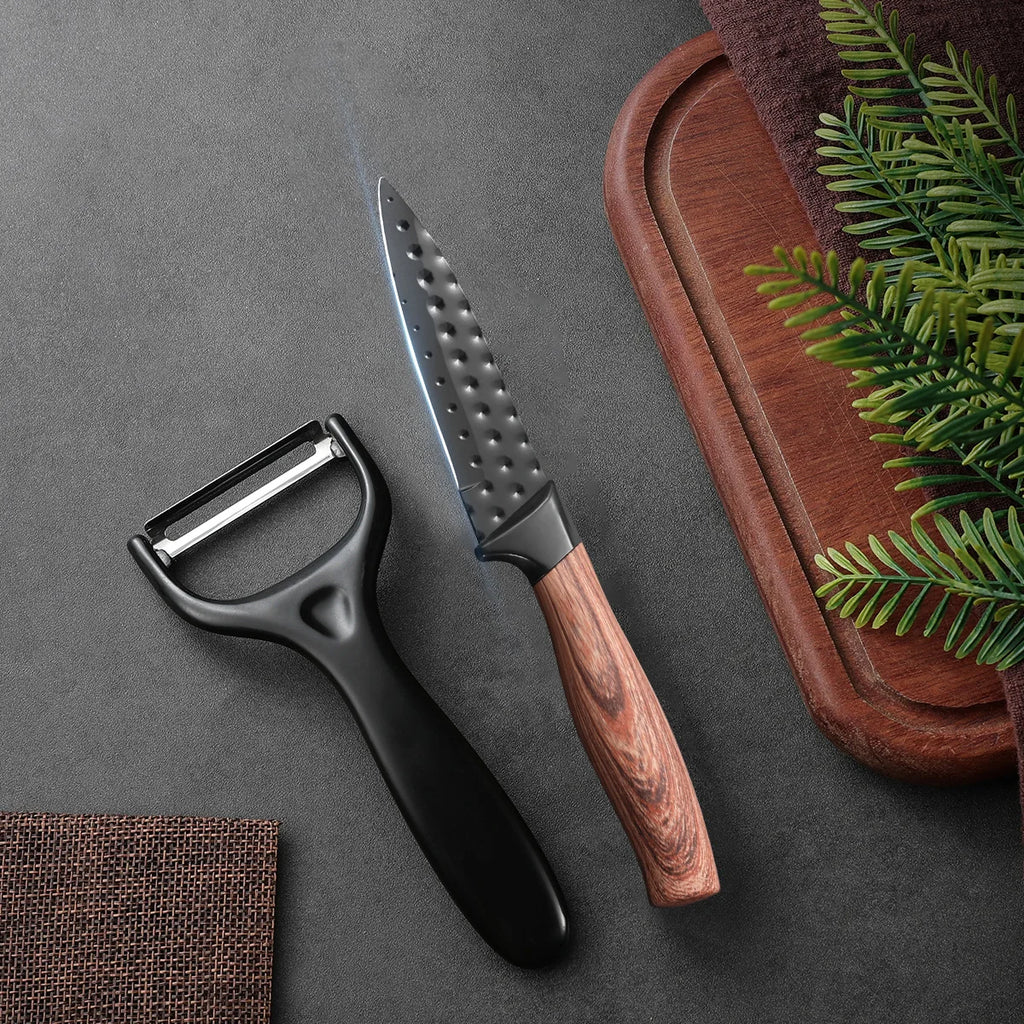 2-Piece Stainless Steel Paring & Fruit Knife Set | Non-Stick Paring Knife Set Axl
