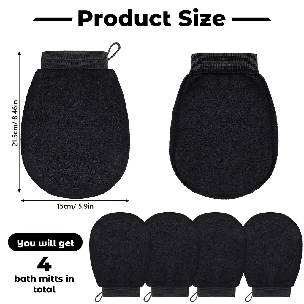 Exfoliating Body Gloves – Deep Skin Scrub for Bath & Shower Body Exfoliating Gloves Axl