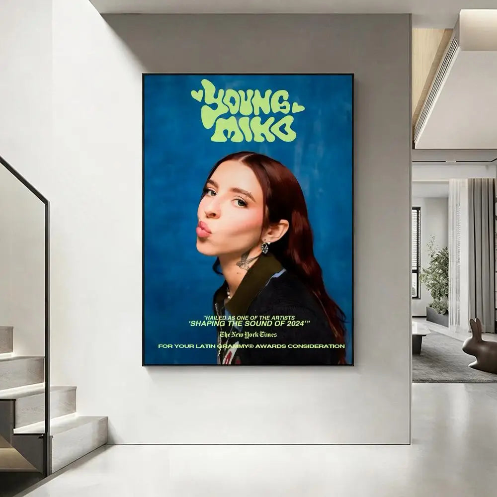 Y-Young M-Miko HD Poster – Aesthetic Wall Art Home Decor Wall Art Poster Axl White2 15X20cmNoframe