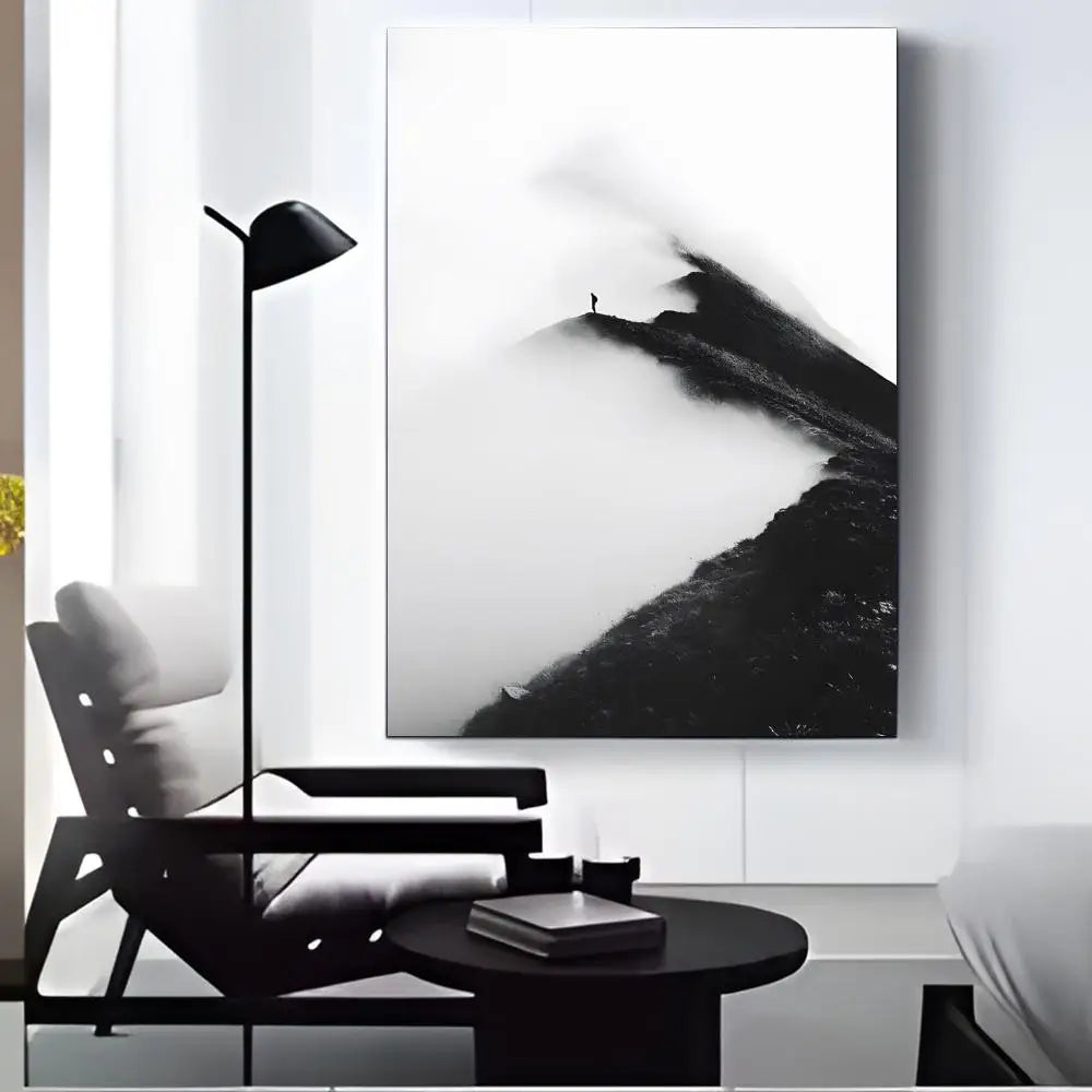 Minimalist Black & White Canvas Wall Art – HD Print Poster Canvas Wall Art Axl Black11 15X20cmFrameless