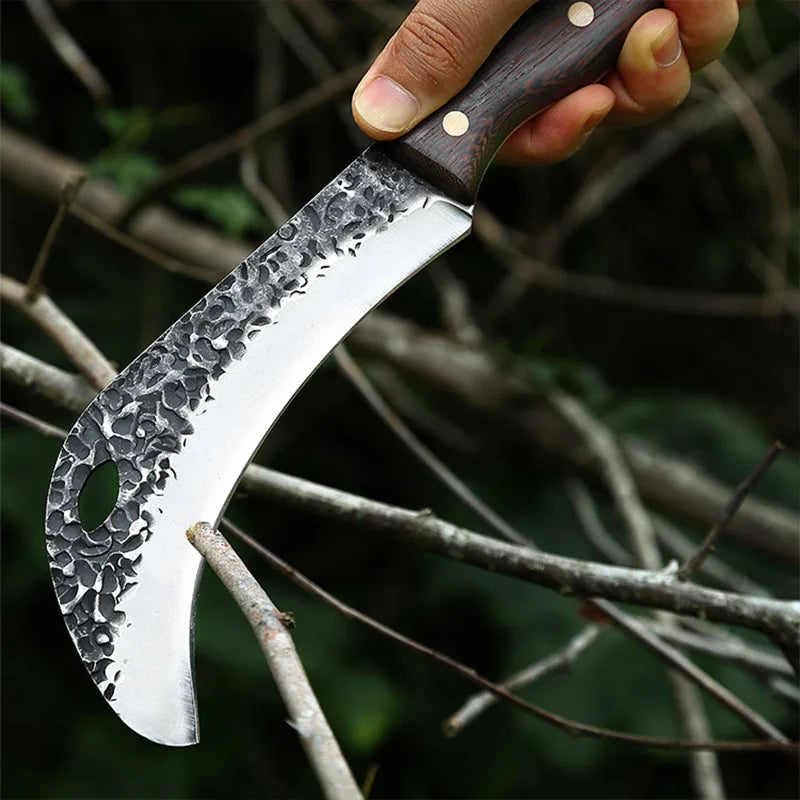 InLeung Hand Forged Kitchen Knife – Stainless Steel Wood Handle Chef Kitchen Knife Axl