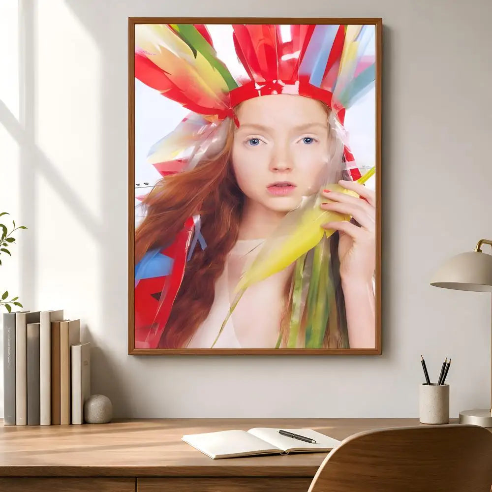 Lily Cole Fashion Poster – HD Waterproof PVC Wall Sticker Wall Poster Sticker Axl