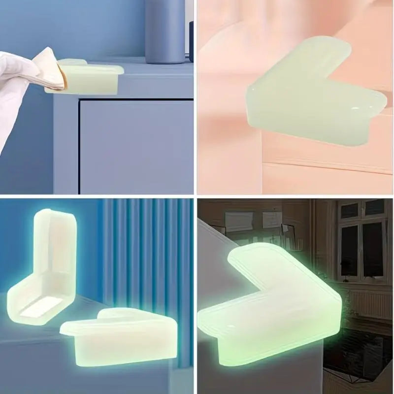 4-Pack Glow-in-the-Dark Corner Protectors | Furniture Edge Guards Furniture Corner Guards Axl