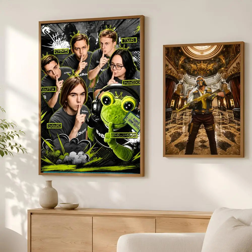 CS:GO Gaming Wall Poster – Self-Stick HD Waterproof Art Gaming Wall Poster Axl