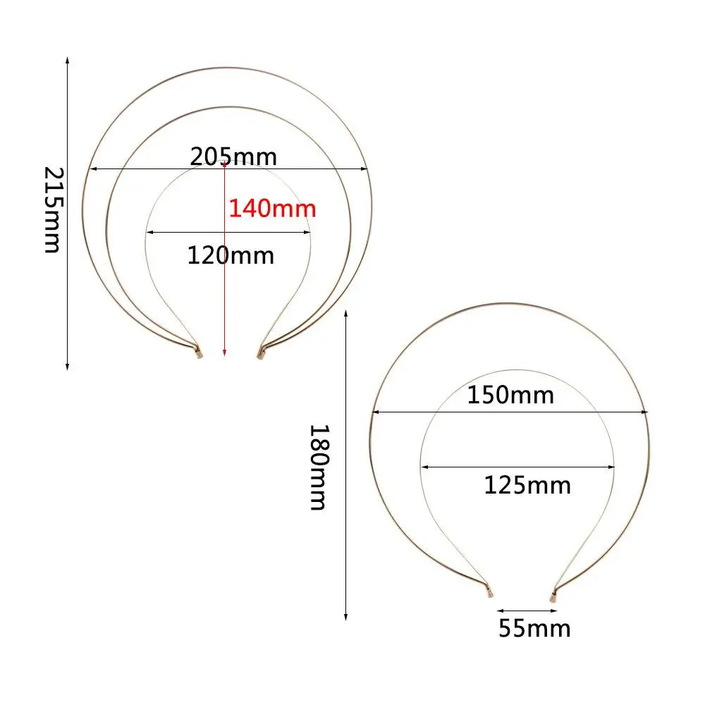Korean Metal Crown Headband – Multi-Layer Non-Slip Hair Hoop Metal Crown Headband Axl