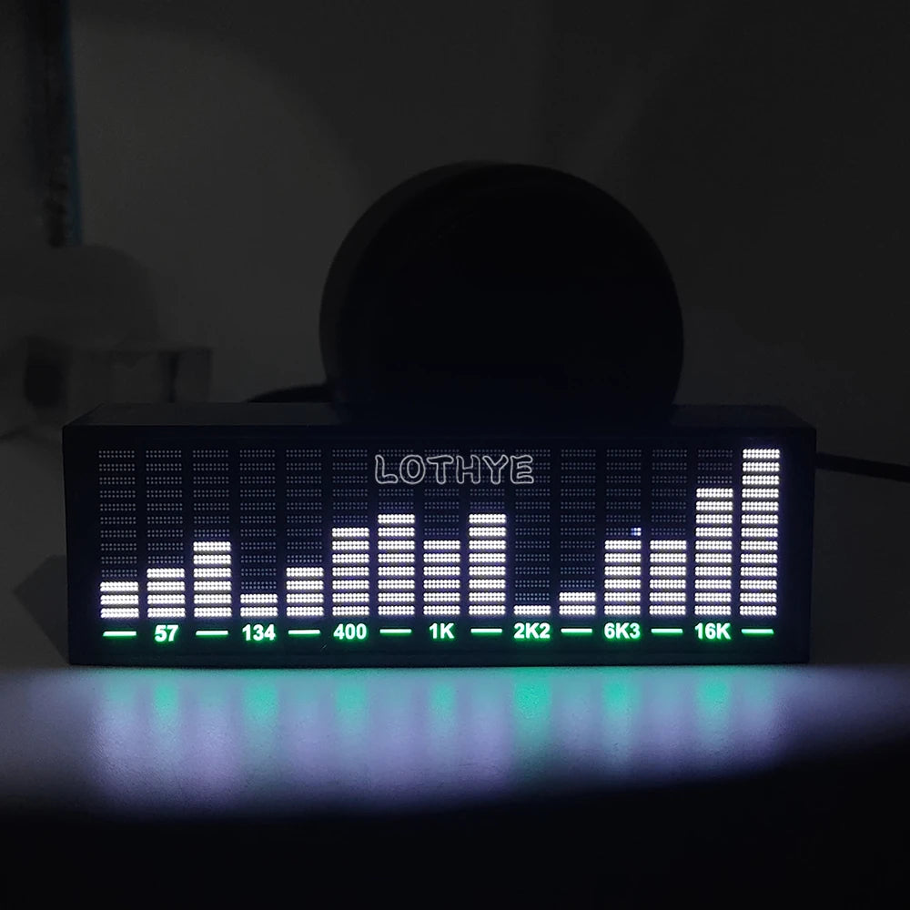 LED Music Spectrum VU Meter – Voice Control Rhythm Light Display LED Audio Display Axl