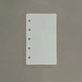 Transparent Loose-Leaf Binder Dividers M5 A8 5-Hole – 10 Pack Binder Dividers Axl Style A
