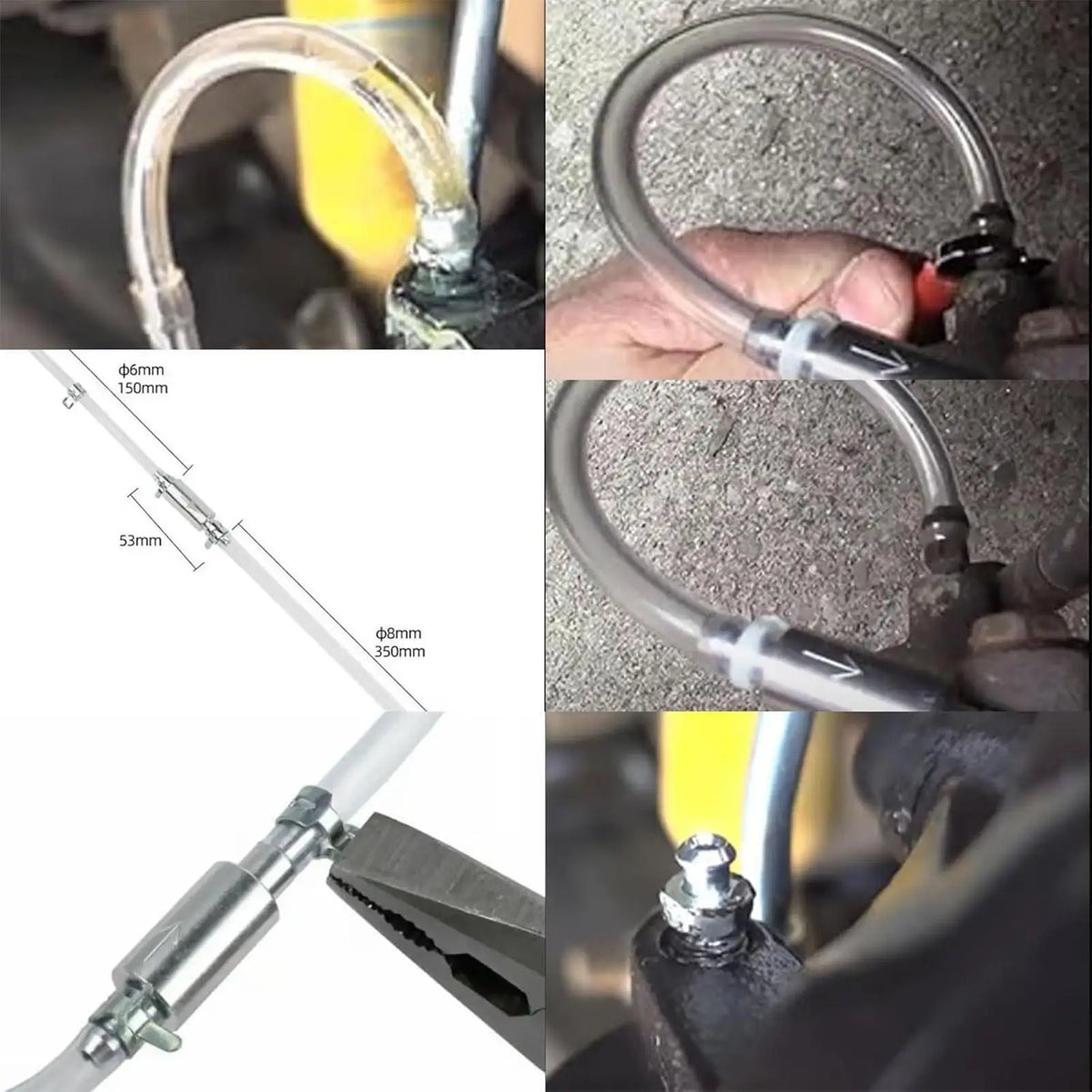 Brake Bleeder Kit – Single Way Check Valve Hydraulic Tool Brake Bleeding Tool Axl