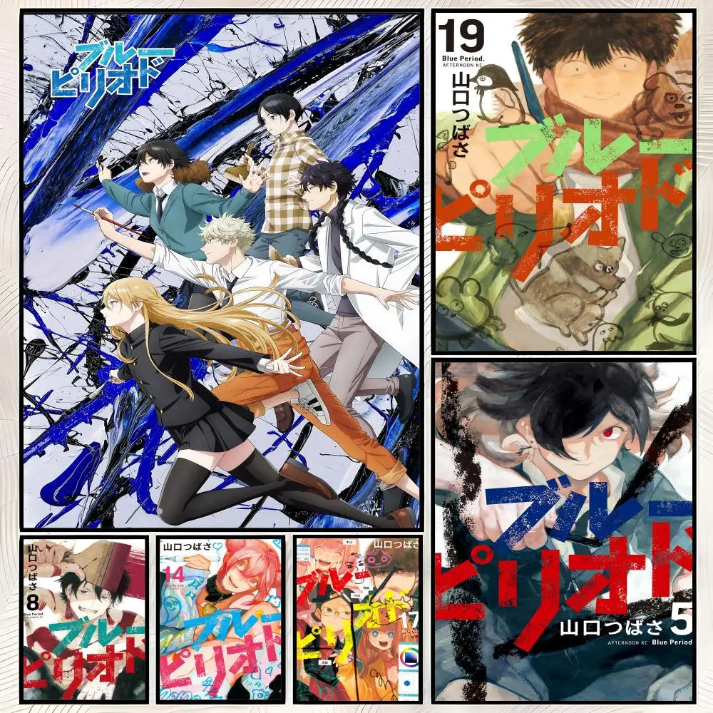 Blue Period Manga Poster – Self-Stick HD Waterproof Wall Art Wall Art Poster Axl