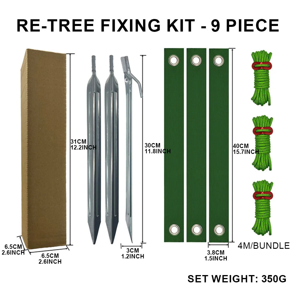 Tree Stake & Support Kit for Newly Planted Young Trees Tree Staking Kit Axl