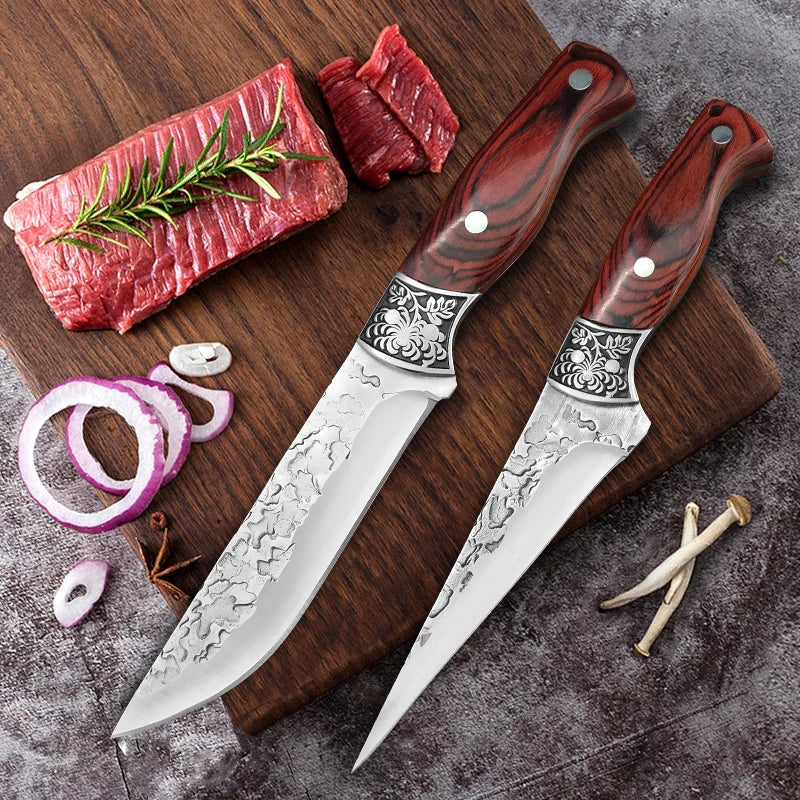 InLeung Hand Forged Boning Knife – Wood Handle Chef Knife Boning Knife Axl
