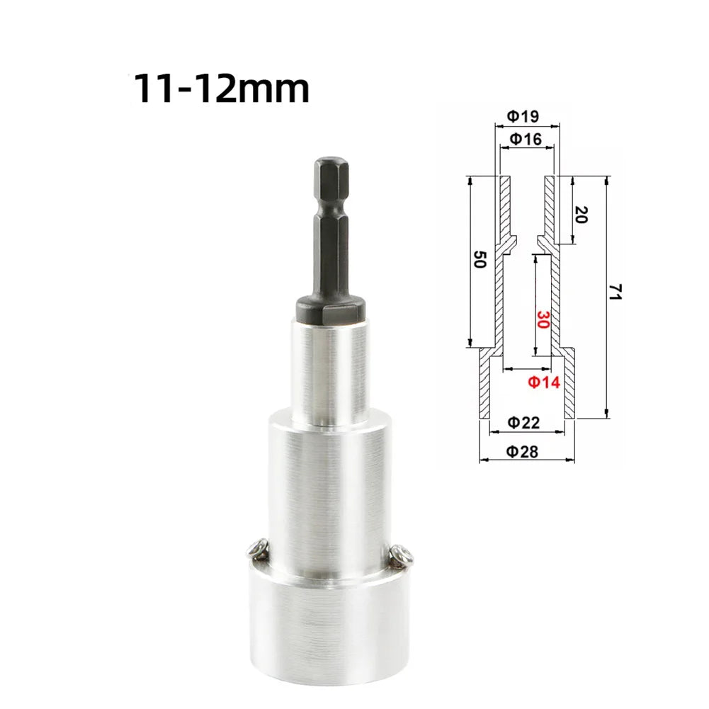 Electric Bottle Capping Head 1/4" Hex Drill Adapter 8–18mm Bottle Capping Adapter Axl 11-12mm China Mainland