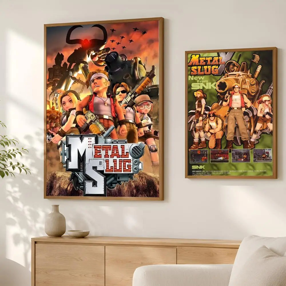 Metal Slug Game HD PVC Self-Stick Wall Art Poster | Waterproof Wall Art Poster Axl