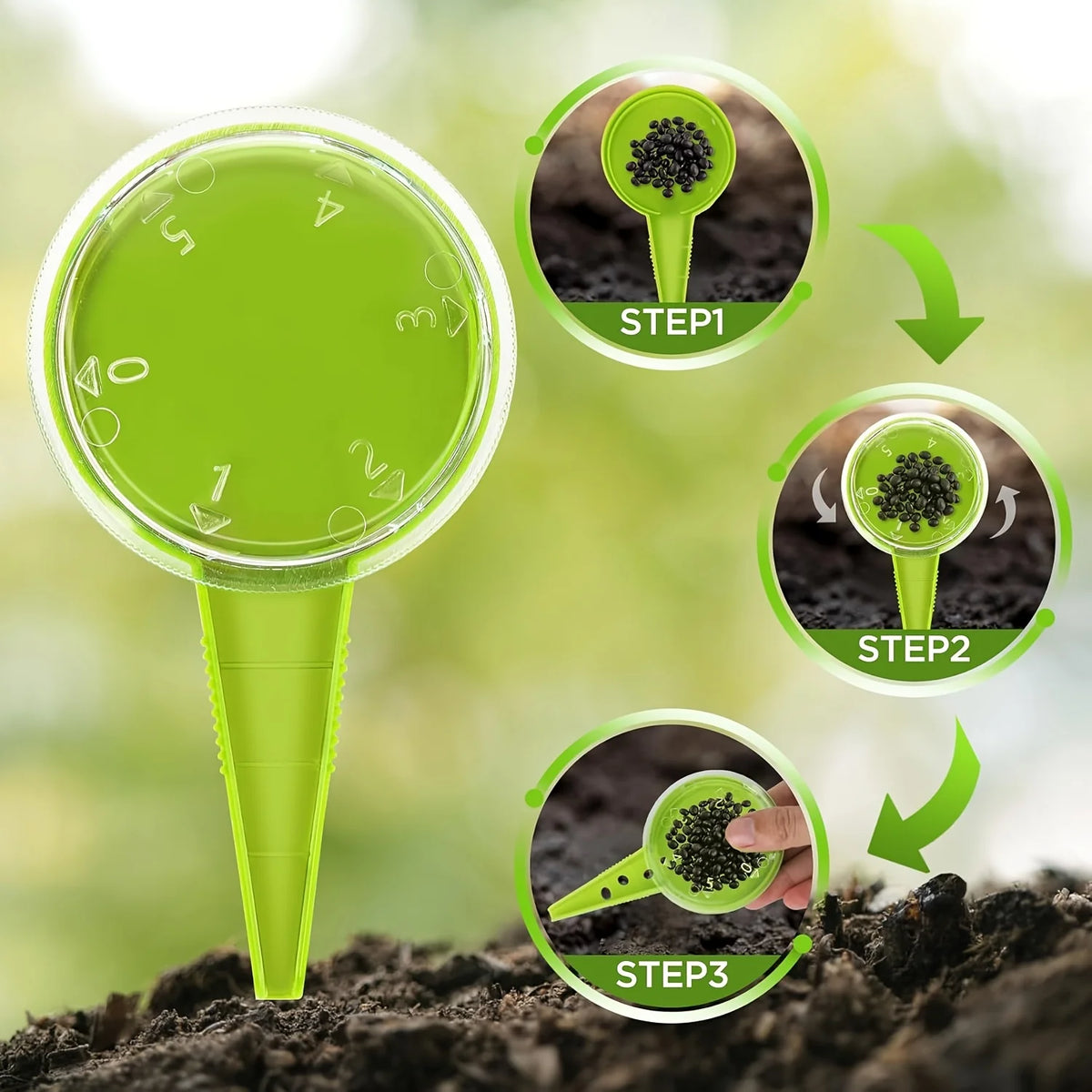 Handheld Seed Sower & Soil Drill Tool – Garden Planting Garden Planting Tool Axl