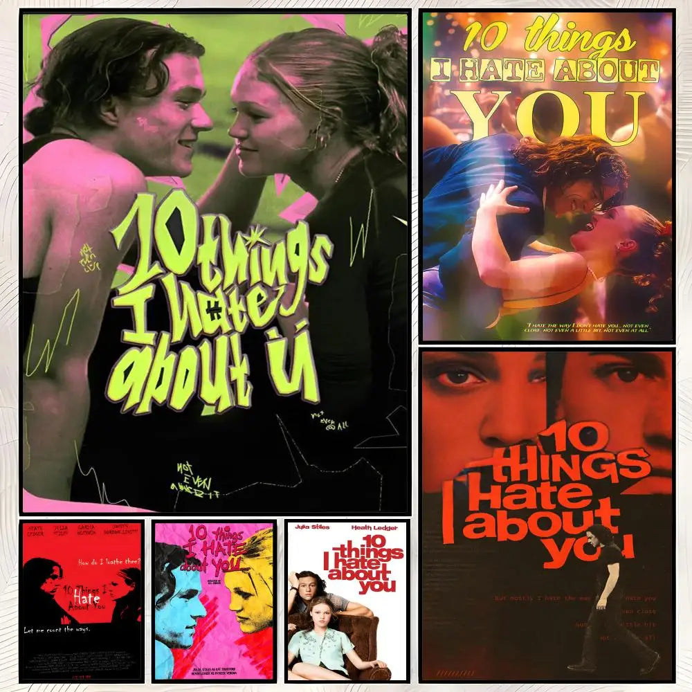 10 Things I Hate About You Poster – HD PVC Self-Stick Wall Art Movie Wall Poster Axl
