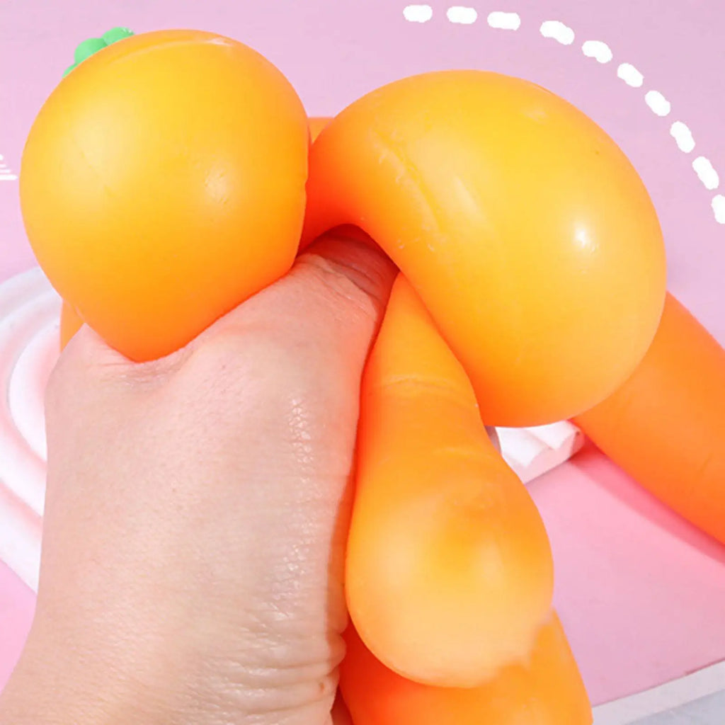 Carrot Squeeze Toy – Slow Rising Sensory Fidget Ball 5 Inch Sensory Fidget Toy Axl