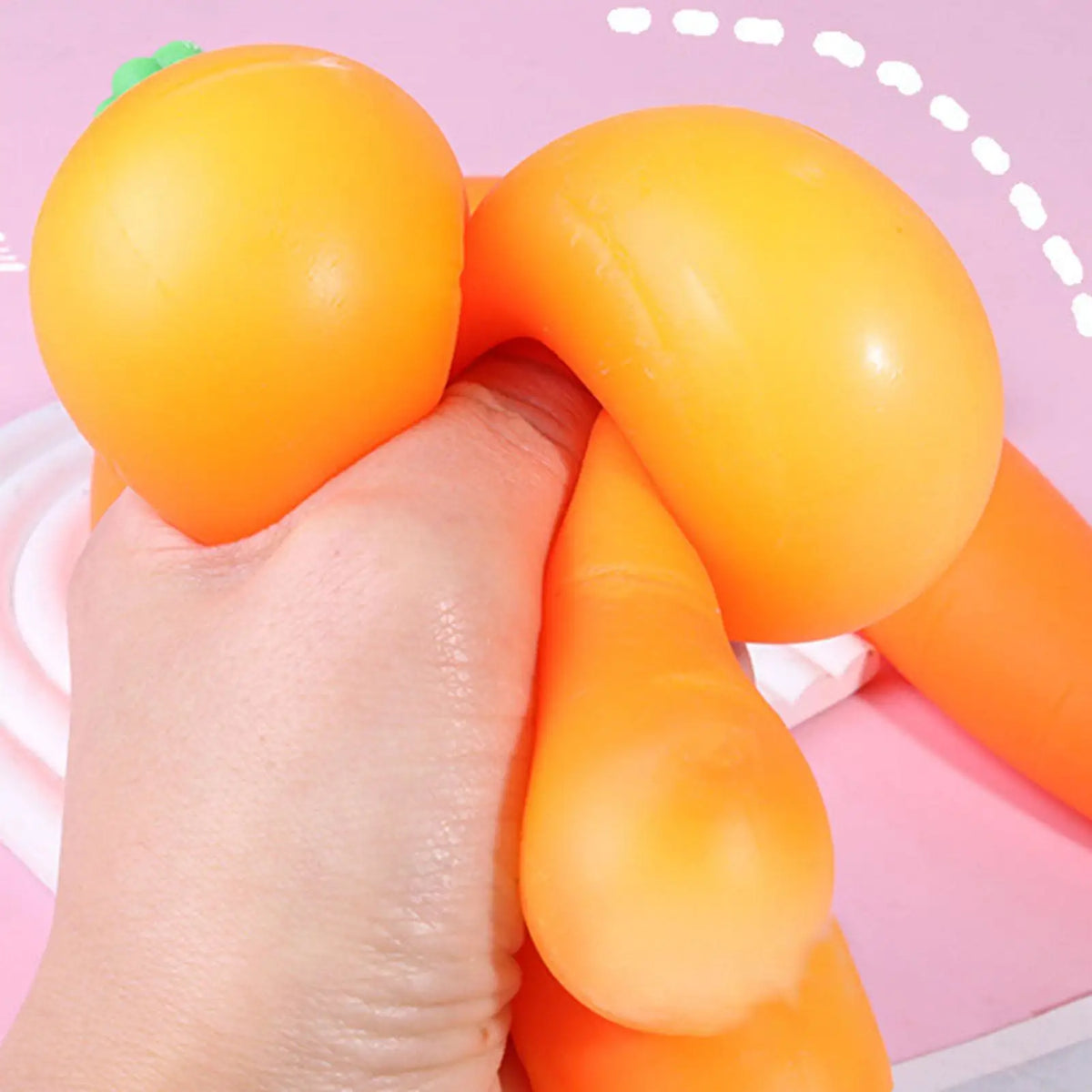 Carrot Squeeze Toy – Slow Rising Sensory Fidget Ball 5 Inch Sensory Fidget Toy Axl