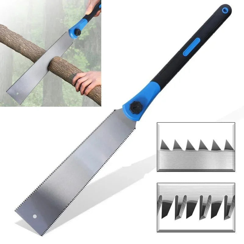 32cm Japanese Ryoba Double Edge Pull Saw | Flush Cut Hand Saw Double Edge Hand Saw Axl Blue