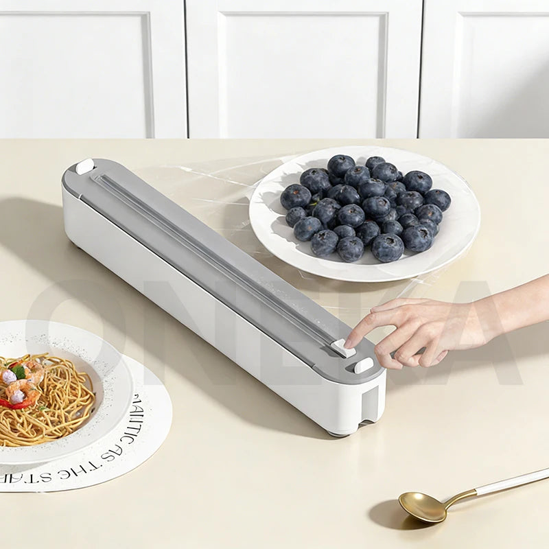 ONEKA Plastic Wrap & Foil Dispenser with Slide Cutter Wrap Dispenser Axl
