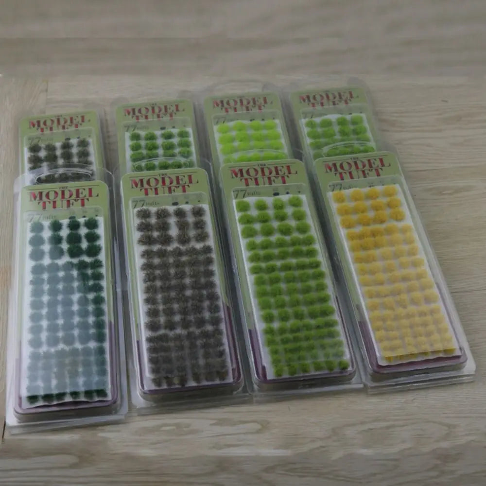 77PCS Mixed Grass Tufts – Wargame & Miniature Scenery Kit Miniature Scenery Kit Axl