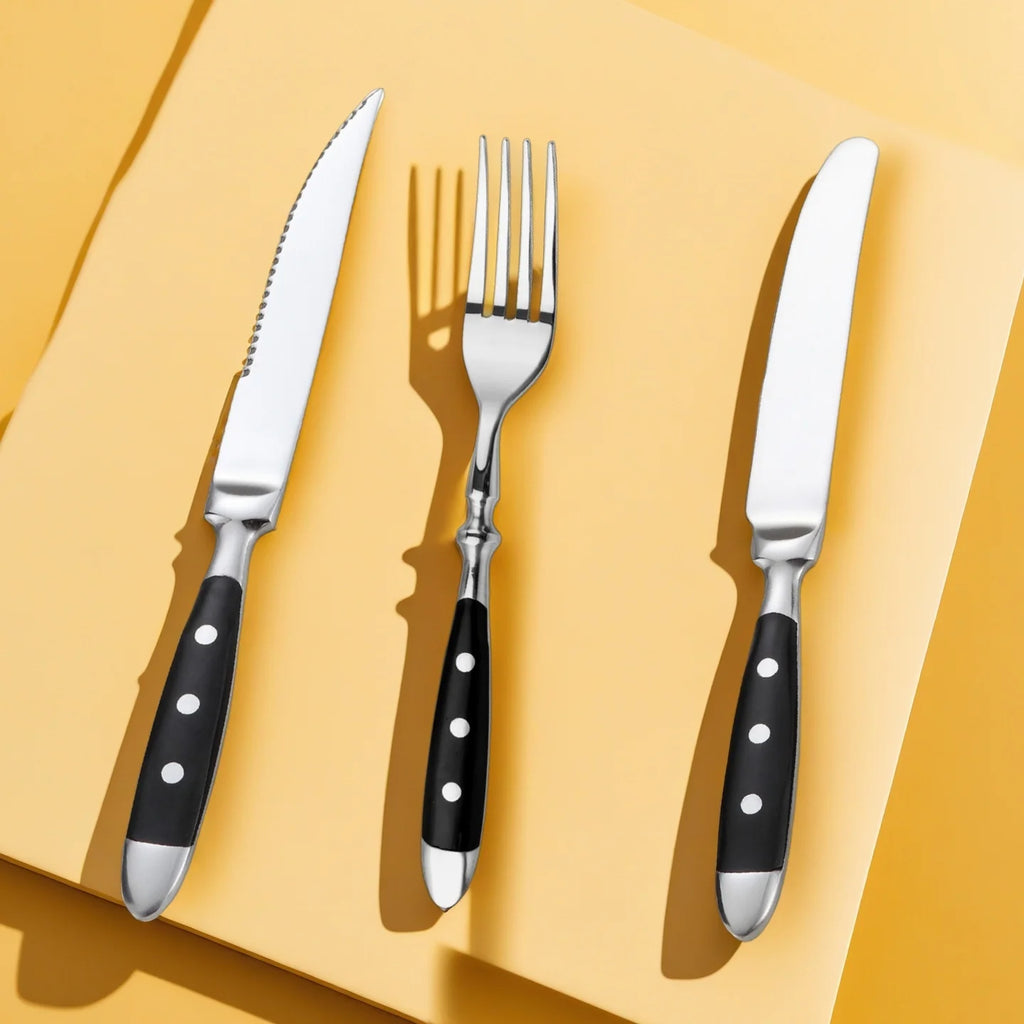 Stainless Steel Cutlery Set – Knife Fork Spoon Dinnerware Flatware Cutlery Set Axl