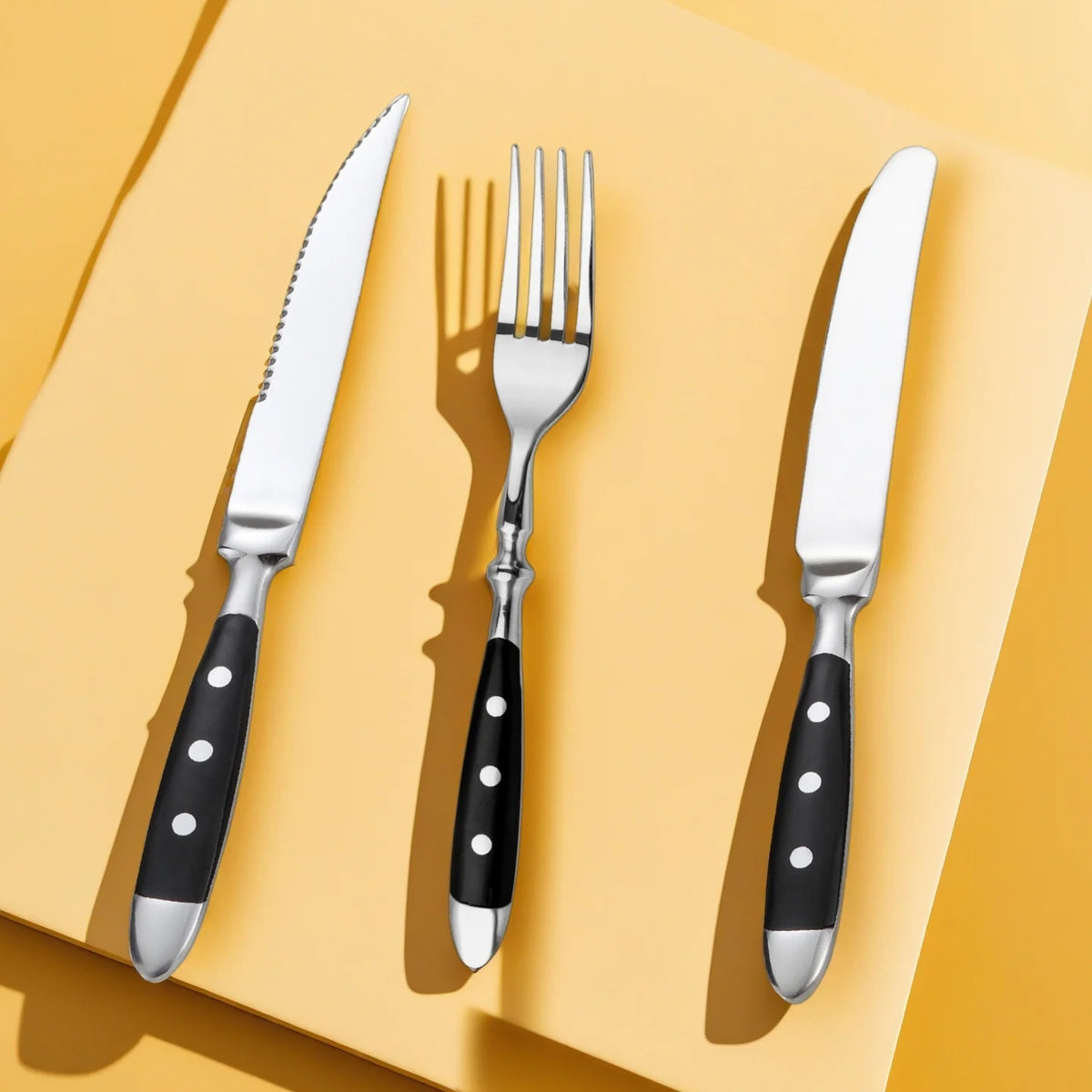 Stainless Steel Cutlery Set – Knife Fork Spoon Dinnerware Flatware Cutlery Set Axl