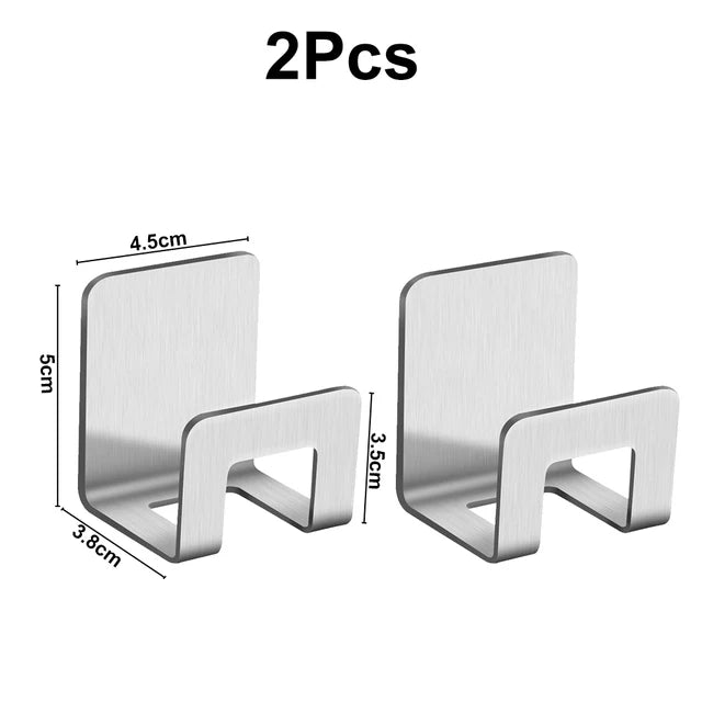 Stainless Steel Sink Sponge Holder & Drainer Rack Organizer Sink Rack Organizer Axl 2pcs silver -A