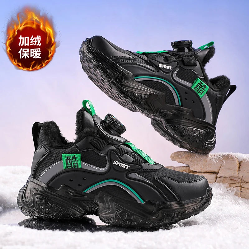 Kids Dragon Print Chunky Sneakers – Boys Platform Sports Shoes Kids Chunky Sneakers Axl
