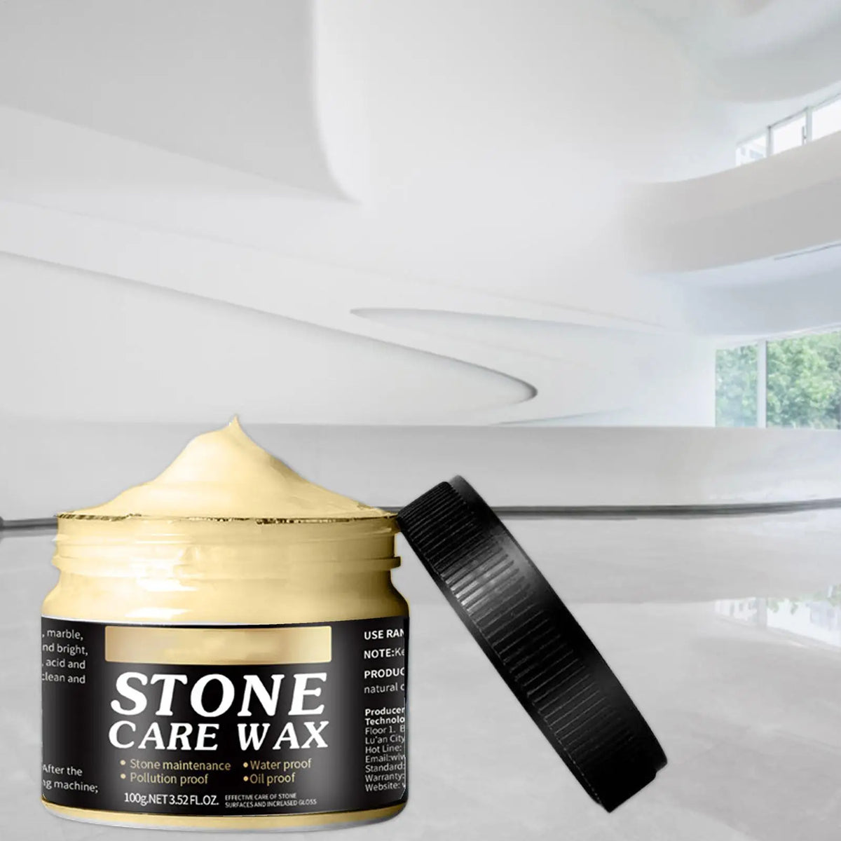 Stone Polishing Wax 100g – Marble, Granite & Tile Care Stone Polishing Wax Axl