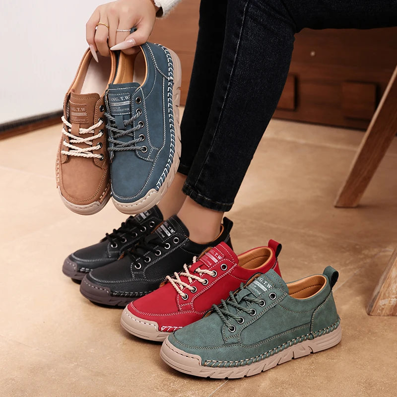 AZGB Women's Retro Casual Sneakers – Thick Sole Anti-Slip Shoes Women's Casual Sneakers Axl