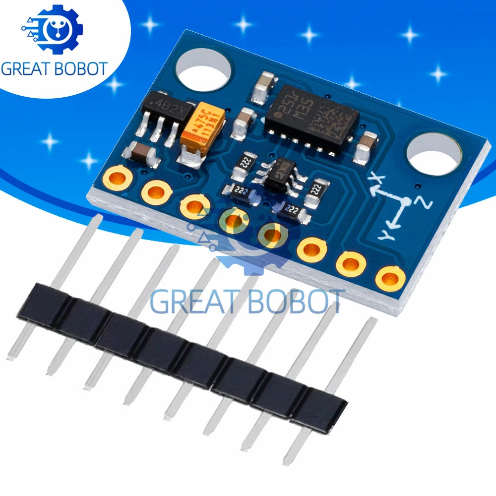 GY-511 LSM303DLHC 3-Axis Accelerometer & Magnetometer for Arduino Sensor Module Axl Default Title