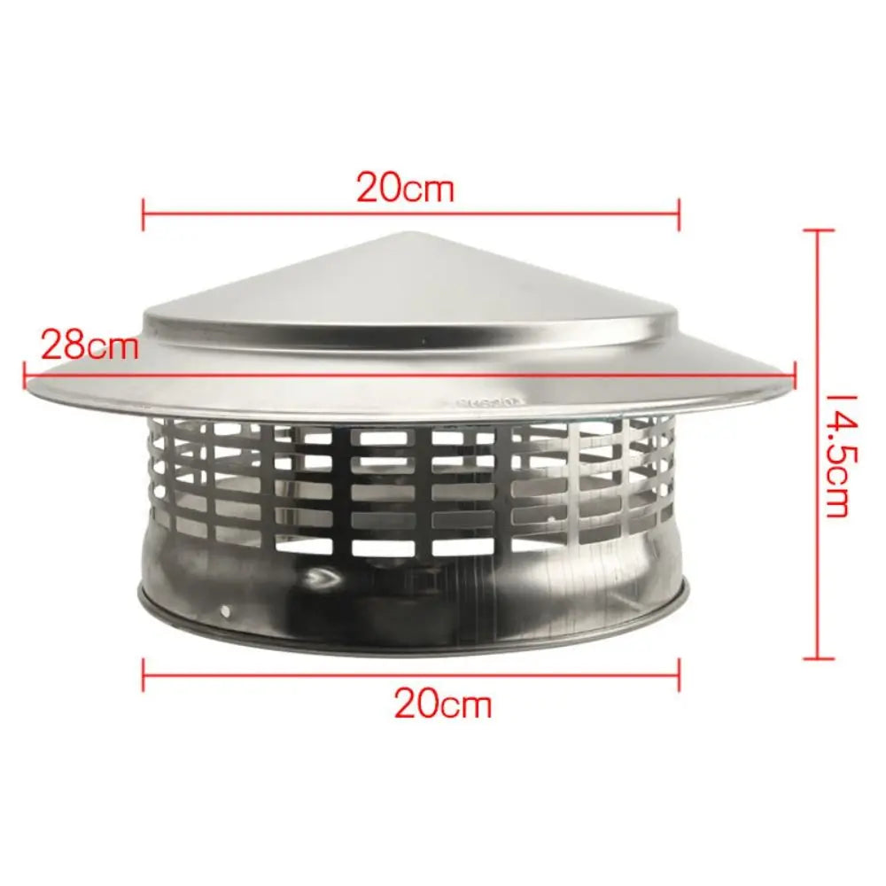Stainless Steel Chimney Cap 75–200mm | Roof Duct Vent Cover Chimney Vent Cap Axl 200mm