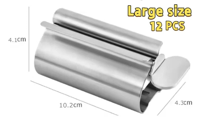 Stainless Steel Wall-Mounted Toothpaste Squeezer Dispenser Toothpaste Dispenser Axl Large size 12 PCS