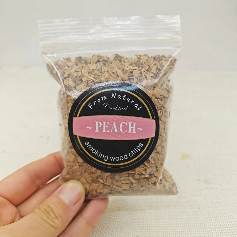 50g BBQ Smoking Wood Chips – Apple, Beech, Alder & More BBQ Smoking Wood Chips Axl peach 1 bag