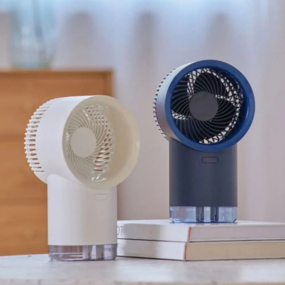 400ml Water Mist Cooling Desk Fan with LED Light & USB-C Mist Desk Fan Axl