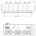 Nixie Tube Table Clock – Color-Changing Digital Desk Clock Digital Desk Clock Axl 118x44x45mm