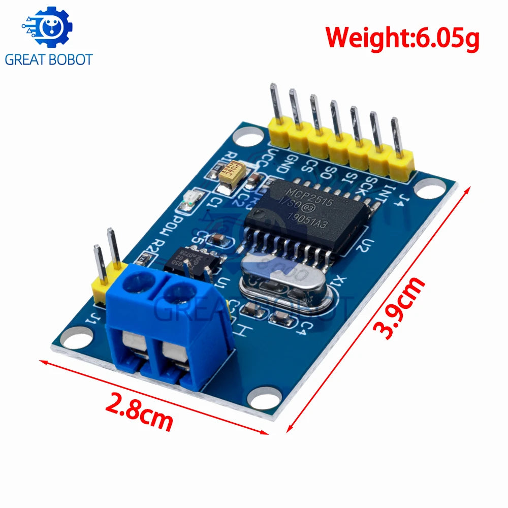 MCP2515 CAN Bus Module TJA1050 SPI for MCU & ARM Controllers CAN Bus Module Axl
