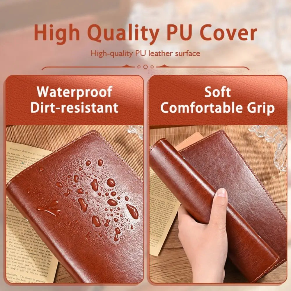 A5/A6 Loose-Leaf PU Leather Notebook – Travel Journal & Diary Loose-Leaf Notebook Axl