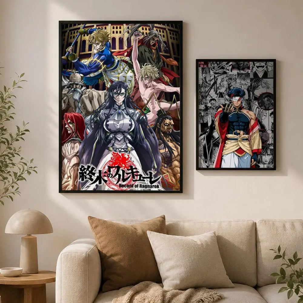 Record of Ragnarok Poster – Self-Adhesive HD Anime Wall Art Anime Wall Poster Axl