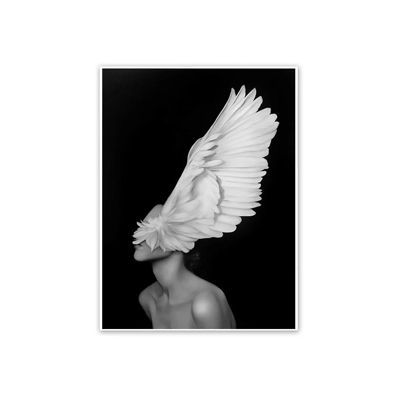 Women Butterfly Floral Wall Art Poster – Modern Home Décor Wall Art Poster Axl 29 42x30cm
