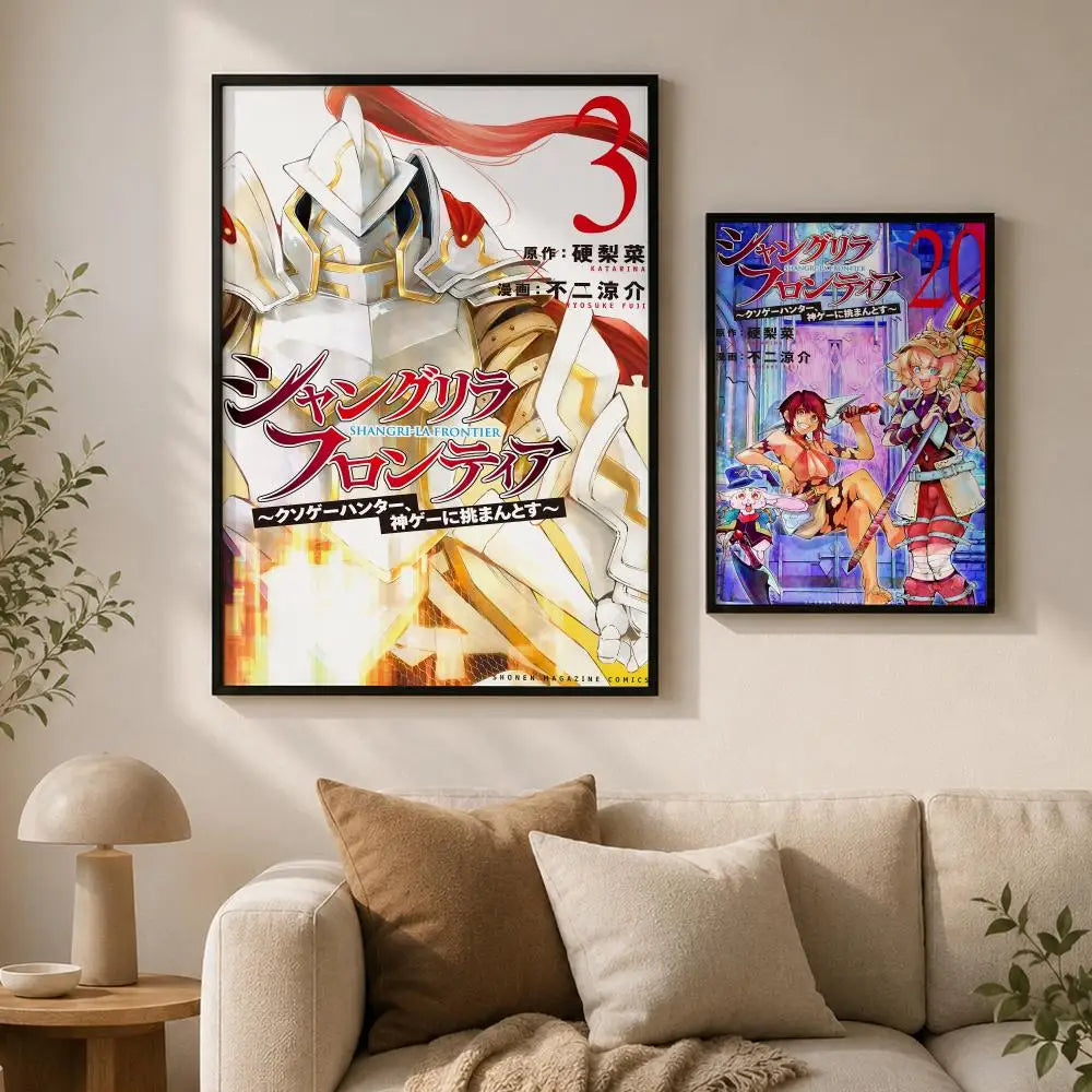 Shangri-La Frontier Poster – Self-Adhesive HD Wall Art Wall Art Poster Axl