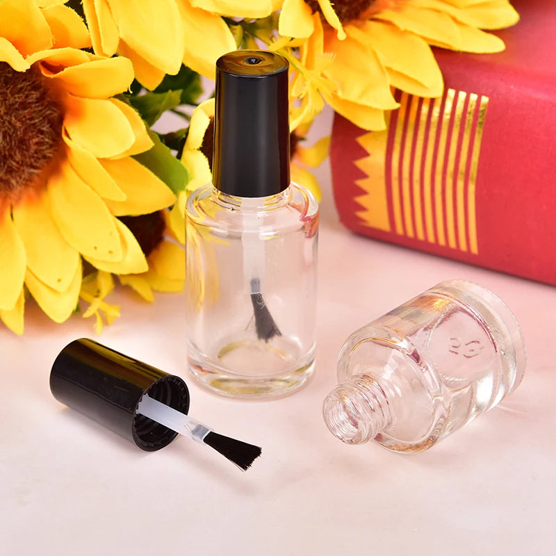 Empty Glass Nail Polish Bottles with Brush – 5/10/15ml Nail Polish Bottle Axl