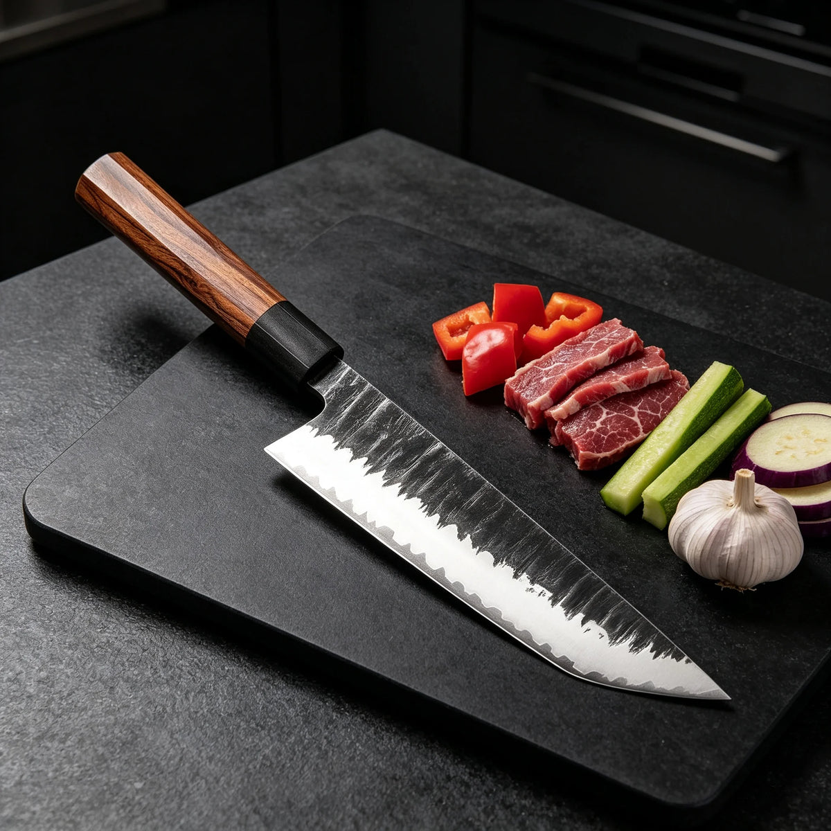 Professional Stainless Steel Kitchen Knife – Meat & Veg Slicer Kitchen Knife Axl