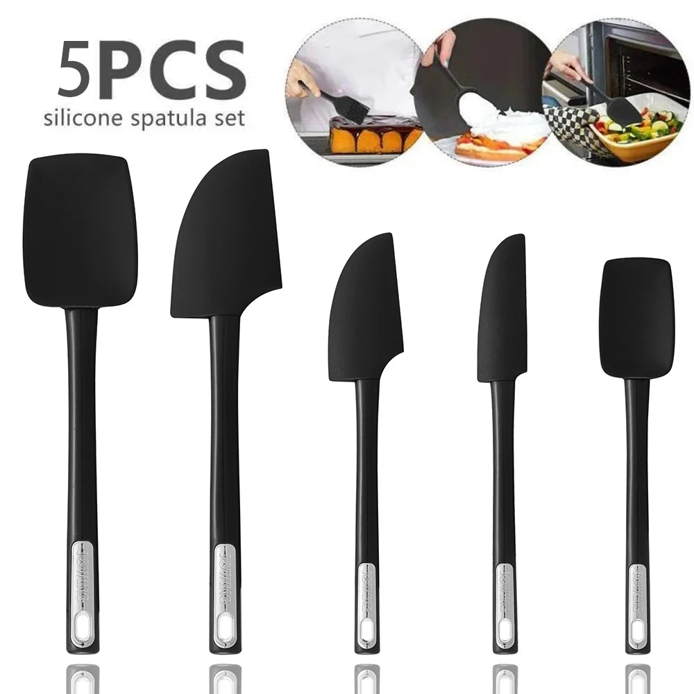 5-Piece Silicone Spatula Set – Heat Resistant & Non-Slip Silicone Spatula Set Axl