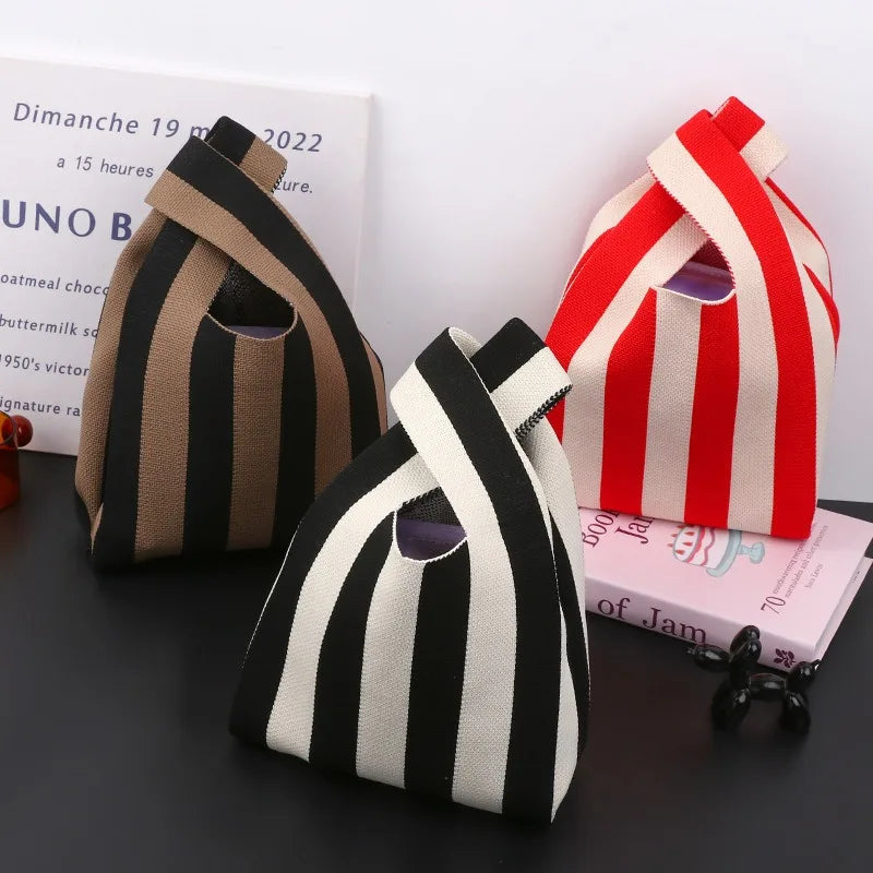 Women's Mini Hand-Woven Felt Handbag – Korean-Style Tote Mini Tote Handbag Axl