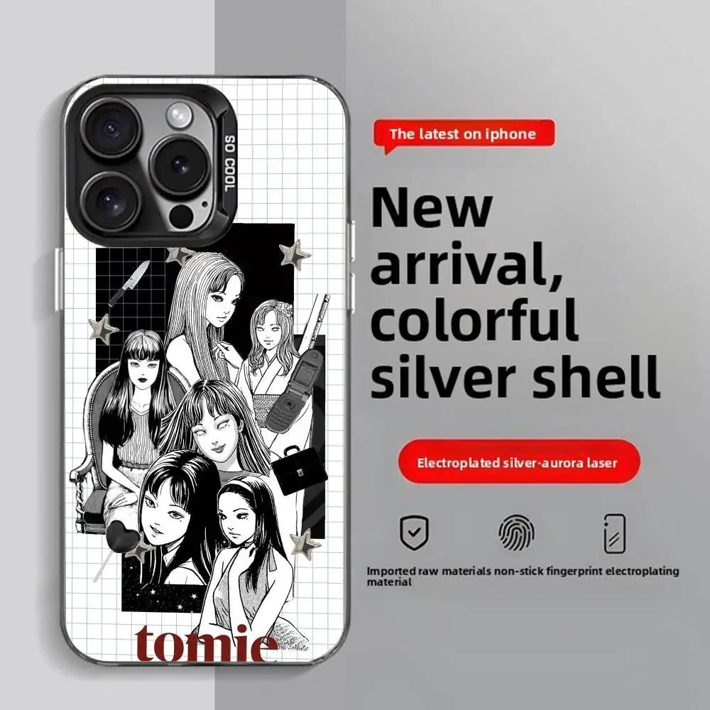 Junji Ito Tomie iPhone Case | Anime Horror Art 11–16 Pro Max Anime Phone Case Axl z11 iphone11pro