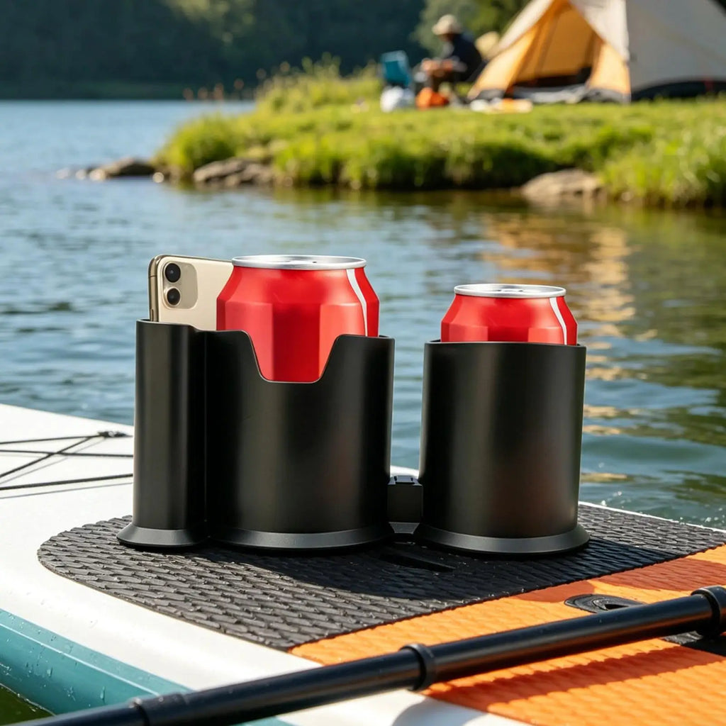 Universal Paddleboard Cup Holder & Phone Mount Anti-Slip Kayak Cup Holder Axl
