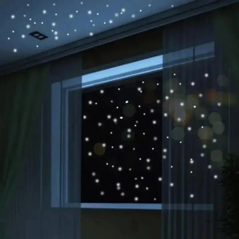 407 Pcs Glow in the Dark Star Wall Stickers – Kids Room Decor Glow Wall Stickers Axl